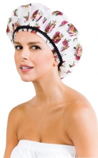 Betty Dain Stylish Design Mold Resistant Shower Cap, The Hipster Collection, Tough Love