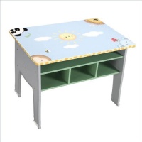 Teamson Kids Boys Table with Shelves - Sunny Safari Room Collection