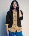 Add instant sophistication to your fall looks with Style&co.'s plus size jacket-- it's a must-have!