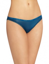 Calvin Klein Women's Bottom's Up Bikini Underwear, Blue Spell, Small