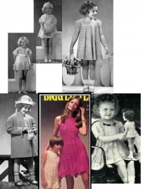 Crochet Vintage Little Girl Dresses - Crochet Toddler and Little Girl Dresses Plus a Coat to Crochet Patterns