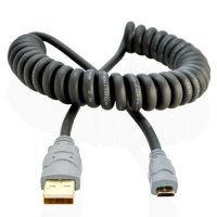 Mediabridge USB Charging Cable - (Coiled) - USB-A Male to Micro-B Charging Cable