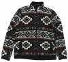 Lauren Active Women's Full Zip Fair Isle Fleece Jacket (Black Multi) (Medium)