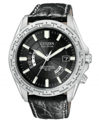 Citizen introduces this limited-edition, radio-controlled timepiece finished in a strong black-on-black design.