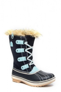 Sorel Tofino 1839 - Winter Boot (Little Kid/Big Kid),Black/Curry,6 M US Big Kid