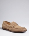 Fashioned in fine suede, these casual loafers establish a strong foundation for your polished, laid-back look.