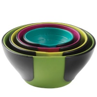 Chef'n SleekStor Pinch Pour Prep Bowls, Trend Color Set