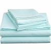 Jessica Sanders Egyptian Bedding 1500 Thread Count, 1500 Tc 4 Piece Bed Sheet Set, California King, Light Blue Solid