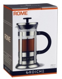 GROSCHE ROME French Press Coffee and Tea maker 350 ml 3 cup (one coffee mug) size