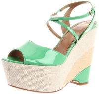 Moschino Cheap and Chic Women's Kigelia 1 Sandal,Green/Cream Multi,38 EU/8 N US