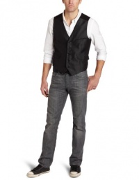 Marc Ecko Cut & Sew Men's Two Tone Vest, Black, Medium