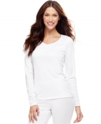 The perfect choice for stylish warmth - layered or worn alone. Climatesmart top by Cuddl Duds keeps your body in its comfort zone.