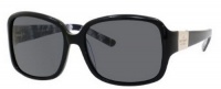 Kate Spade Lulu/2/P/S Sunglasses - JTRP Black Cream Black Floral (RA Gray Polarized Lens) - 55mm