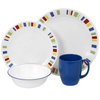 Corelle Livingware Memphis 16-Piece Dinnerware Set, Service for 4