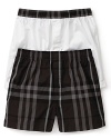 Keep a stylish secret with this set of Burberry boxers.