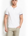 Armani Exchange Short Sleeve Tipped Henley