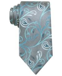 Let something cool take root in your wardrobe. This tie from Alfani RED is is a welcome change to the usual rotation.