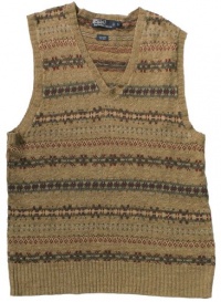 Polo Ralph Lauren Men's V-Neck Sleeveless Sweater Brown 1813765VST-FLTJAQ-XL