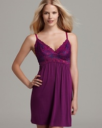 Josie Nora Modal Chemise With Lace Cups