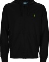 Polo Ralph Lauren Men's Classic Lightweight Full-zip Mesh Hoodie (Large, Polo Black)