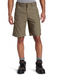 Carhartt Men's Canvas Work Short, Light Brown, 28