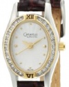 Caravelle by Bulova Women's 45L119 Crystal Silver White Dial Strap Watch