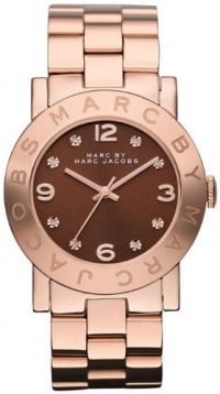 Marc Jacobs Amy Brown Dial Rose Gold-plated Ladies Watch MBM3167