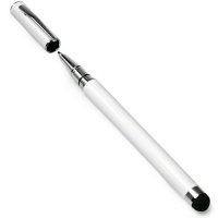 BoxWave Capacitive Styra - 2 in 1 pen and stylus for Apple iPad 3, new iPad (3rd Generation), iPad 2, iPhone 4, iPhone 4S, iPod Touch, Amazon Kindle Fire, Blackberry Torch, HTC EVO 4G, Flyer, Motorola Droid RAZR, Photon 4G, All Touch Screen Tablets (Winte