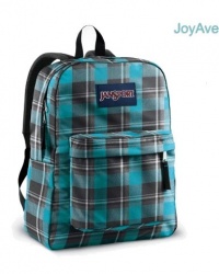 JANSPORT SUPERBREAK BACKPACK SCHOOL BAG - Blinded Blue/ Grey Duke Plaid- 9BX