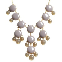 Bubble Necklace,Statement Necklace, Bubble Jewelry(Fn0508-Grey)