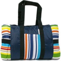 Tuffo Water-Resistant Outdoor Blanket with Carrying Case, Stripe