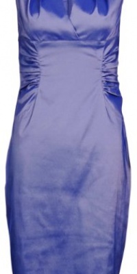 Double Side Ruched Taffeta Dress