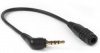 Headset Adapter 3.5mm to 2.5mm Audio Adapter and Converter (Black) - Non-Retail Packaging - 2.5MM - Male - 3.5mm FEMALE