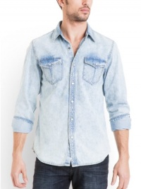 GUESS Clifton Long-Sleeve Denim Shirt