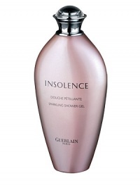 Sparkling Shower Gel transforms into a light, airy mousse with water, leaving skin comfortable and lightly scented with the fruity floral notes of Insolence. 6.8 oz. 