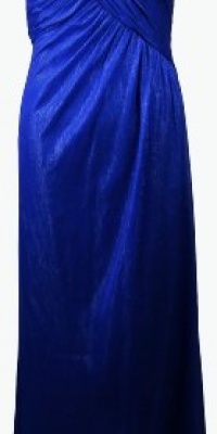 Aidan by Aidan Mattox Women's Long Chiffon Dress 12 Sapphire Blue [Apparel]