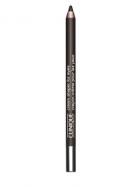 Creamy-smooth pencil defines with a hint of shimmer. Glides on intense, lasting-wear colour. Non-smudging, water-resistant. Opthamologist tested. 0.04 oz. 