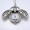 Owl Watch w / Keychain Clip Pocket Watch