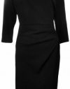 Calvin Klein Three Quarter Sleeve Dress Black 10