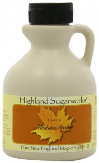 Highland Sugarworks Pint Jug Medium Amber Maple Syrup, 16 Ounce