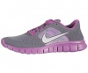 Nike Girls Free Run 3 Running Shoe Charcoal/Viola/Atomic Green/White