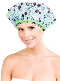 Betty Dain Stylish Design Mold Resistant Shower Cap, The Hipster Collection, Hippie Chick