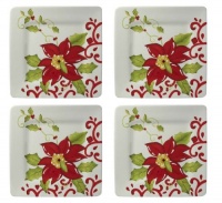 Artland Laurie Gates Luxe Holiday Salad Plates, Set of 4