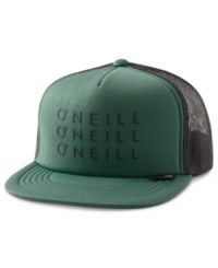 Stand out and get noticed in this solid trendy trucker cap by O'Neill.