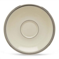 Lenox Tuxedo Platinum Ivory China Demitasse Saucer