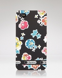 LeSportsac dresses up its hardshell iPhone cover with cheerful florals, promising to make a playful conversation piece.