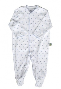 Noa Lily Footie, Blue Stars, Newborn