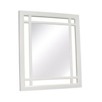 Elegant Home Fashions Neal Collection Framed Mirror, White