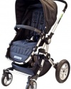 guzzie+Guss Deluxe Full Sized Stroller with Bassinette, Obsidian