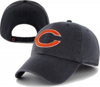 NFL Chicago Bears Clean Up Adjustable Hat, Navy, One Size Fits All Fits All